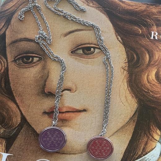 北京仓｜Gigi Paris-红色双C Logo-Vintage纽扣  项链［法国设计师］ 商品图1