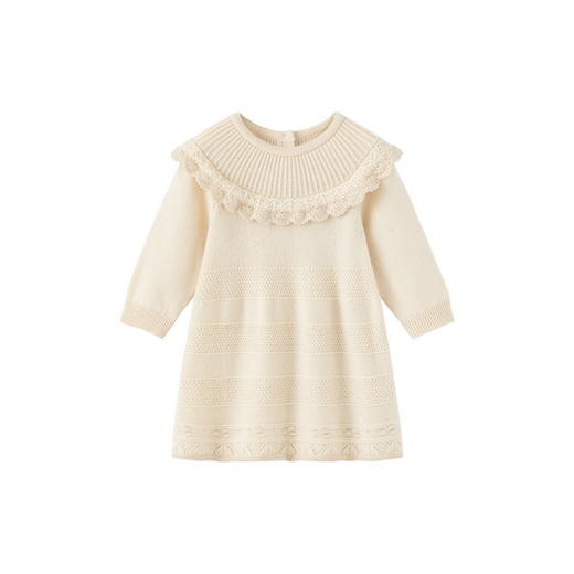 【高定系列】英氏羊毛连衣裙女宝宝裙子奢暖秋季女童连衣裙 商品图4