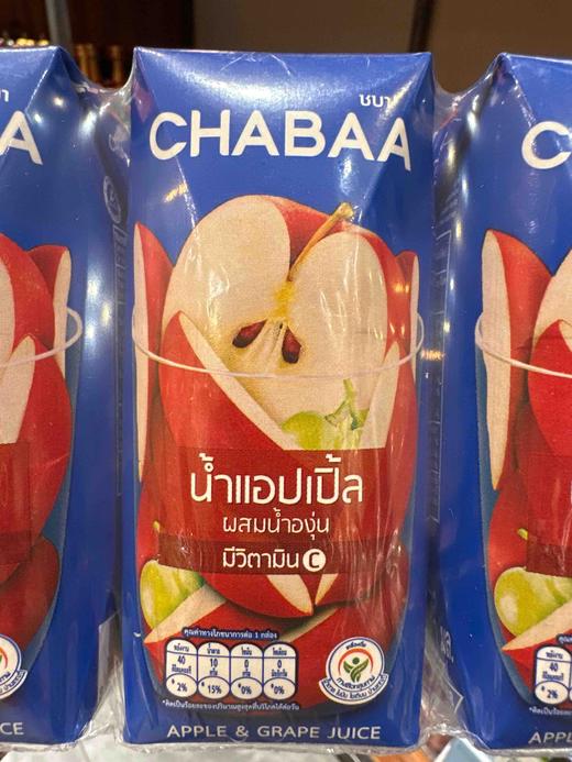 恰芭苹果葡萄味果汁饮料180ml 商品图0