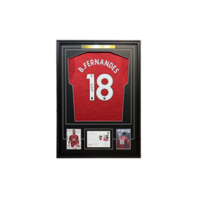 收藏系列 布鲁诺·费尔南德斯 B费 曼联队18号 亲笔签名球衣 EM