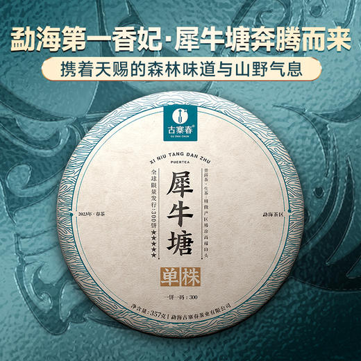 【犀牛塘单株】2023年头春头采，帕沙核心产区单株单采，勐海第一香妃，357g/饼 商品图0