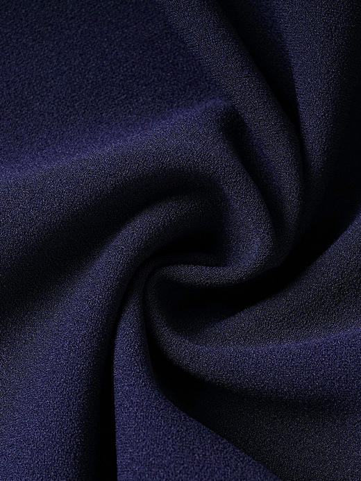 剩S/M/L 米思阳2026春季新款气质优雅净色连衣裙纽扣褶皱开叉长袖裙子2401 商品图2