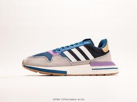 阿迪达斯Adidas ZX RM Boost OG爆米花百搭复古慢跑鞋EB7865男女鞋