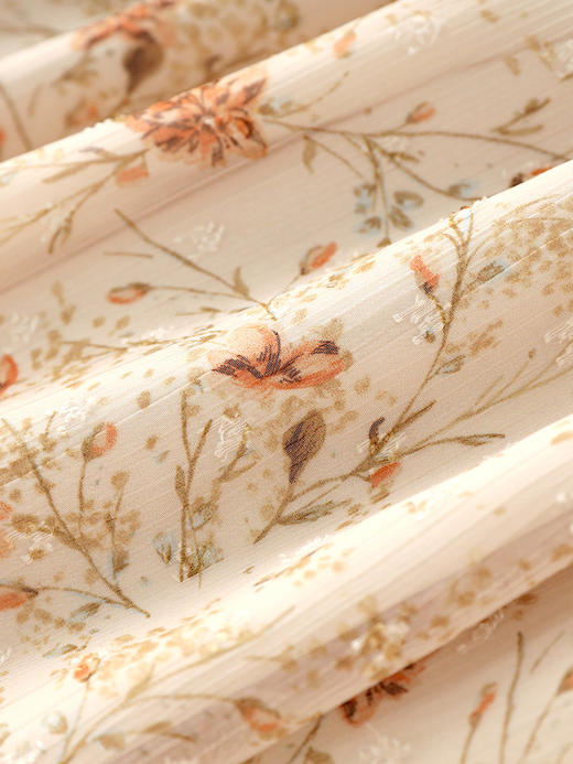 秋季新款，浪漫轻奢名媛印花立体花显瘦百搭内搭连衣裙WLZD-2318310 商品图3