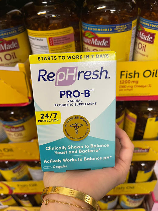 RepHresh Pro-B妇益科生菌胶囊处私乳酸杆菌菌群平衡 30粒 商品图1