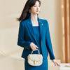 剩S 芳外2024秋季新款通勤OL风净色西装修身显瘦一粒扣长袖外套2431 商品缩略图0