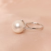 金18K海水珍珠戒指 11.5-12mm白，0.127ct 30粒 73933 商品缩略图2