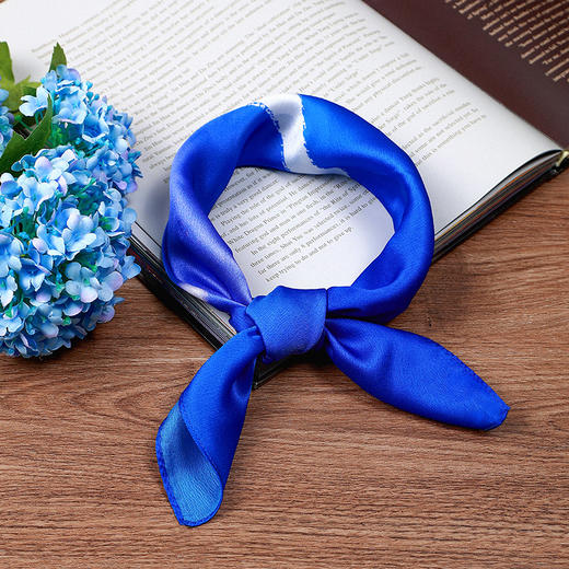 【粉丝福利款】孔雀系列-孔雀印花方巾 | 现货加急发 商品图2