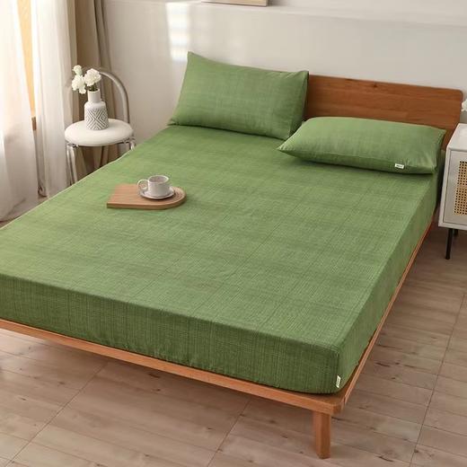 无印良品老粗布床笠三件套   高密编织  舒适透气不易皱，线粗纹深吸汗不黏身，一年四季都可用 商品图5