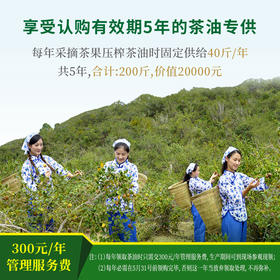 认养一亩油茶树1年管理费