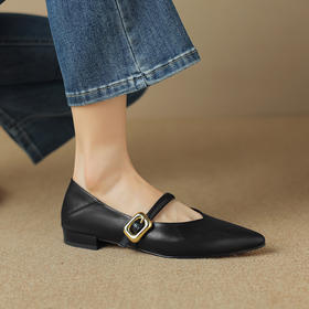 优雅简约，平底尖头单鞋ML-m1700