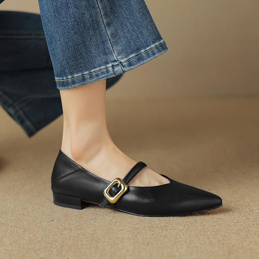 优雅简约，平底尖头单鞋ML-m1700 商品图0