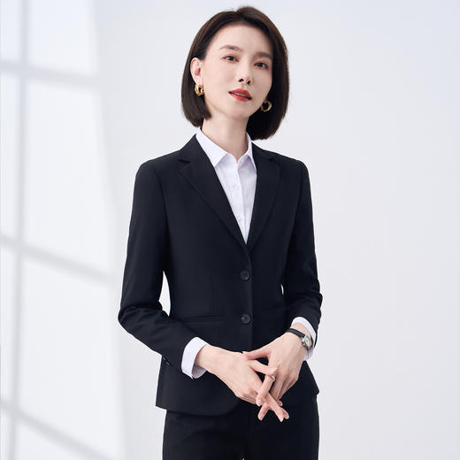 罗蒙四季款小西装外套女士商务通勤休闲百搭职业装单西服上衣外套女 商品图1