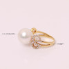 金18K海水珍珠戒指 12.5-13mm白，0.5ct 58粒 102273 商品缩略图4