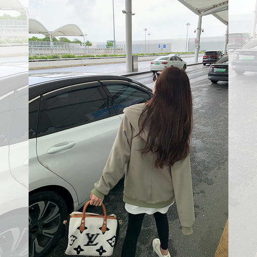 <曾小咸推荐>【慵懒帅气】绿色卫衣外套 商品图3