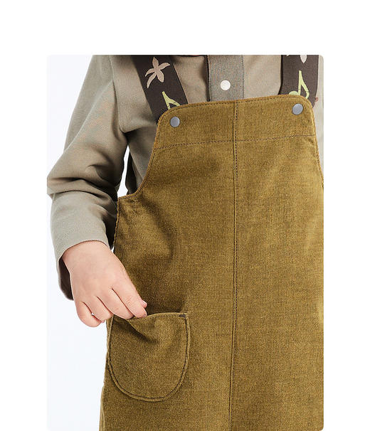 jnby  23年秋款 复古背带长裤   YN8E11410 商品图4