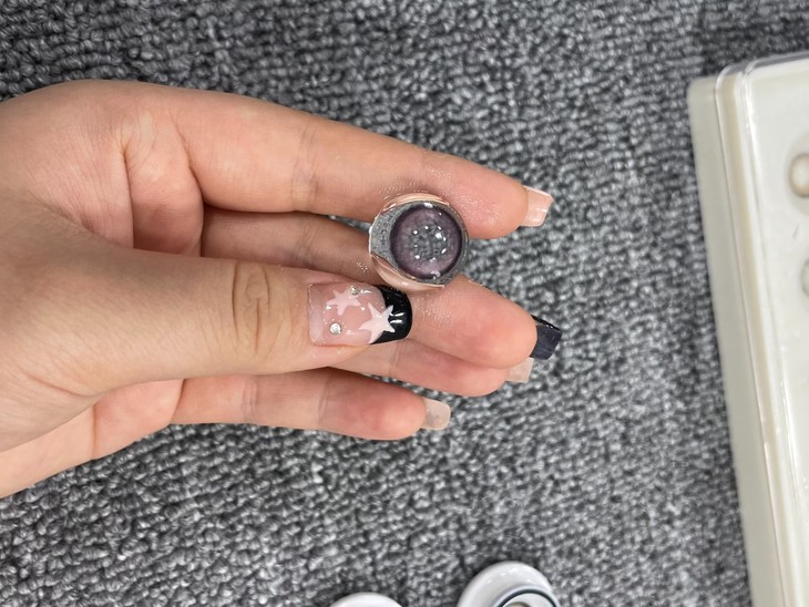 FlowerColor美瞳 年抛隐形眼镜 月夜萤火紫 14.2mm 1副/2片 左右度数可不同-VVCON美瞳商城7