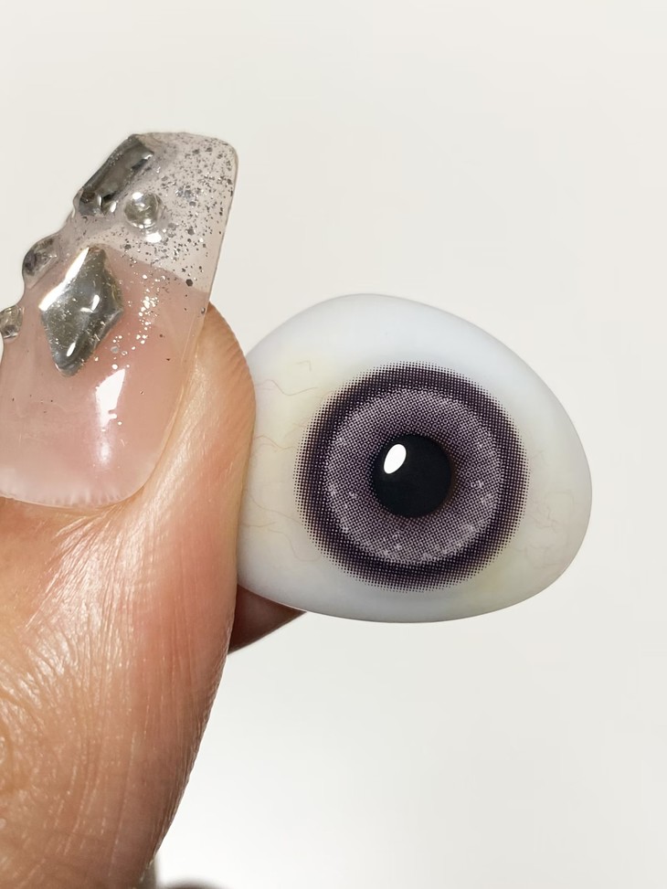 CLAIRECOLOR美瞳 年抛隐形眼镜 糖芋小宝 14.5mm 1副/2片 左右度数可不同-VVCON美瞳商城5