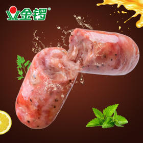 金锣爆汁肉肠黑椒味650g 台烤火山石烤肠 85%含肉量 烧烤食材
