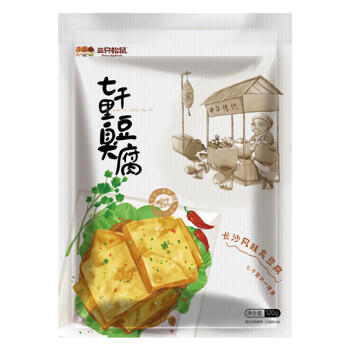 三只松鼠臭豆腐香辣味120g/袋 休闲零食油炸豆干湖南长沙特产小吃 商品图4