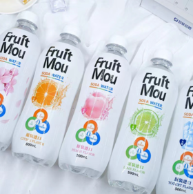 500ml果乐汾青柠味苏打气泡水  0脂0卡0糖