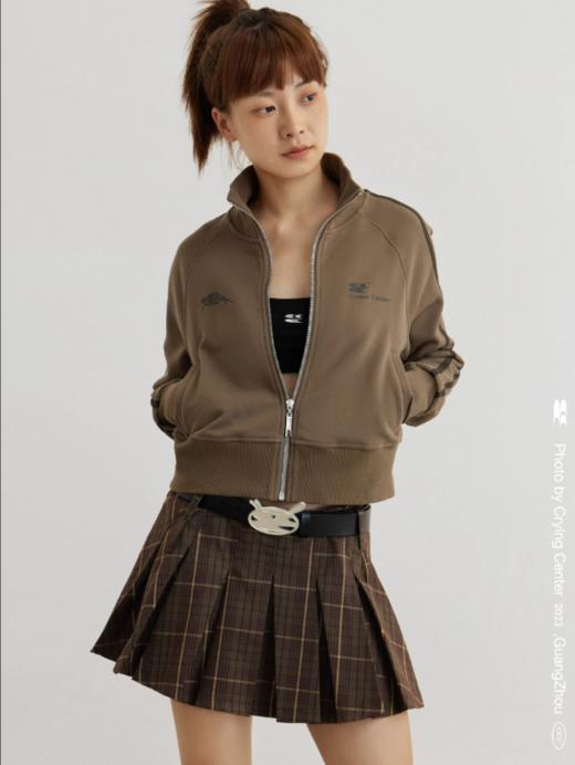 CryingCenter 7号高领短款y2k辣妹紧身运动拉链外套 哭喊中心 商品图2