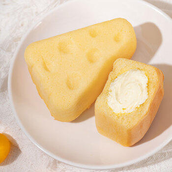 来伊份芝士泡芙蛋糕450g面包奶油夹心蛋糕糕点点心早餐下午茶休闲零食 商品图0