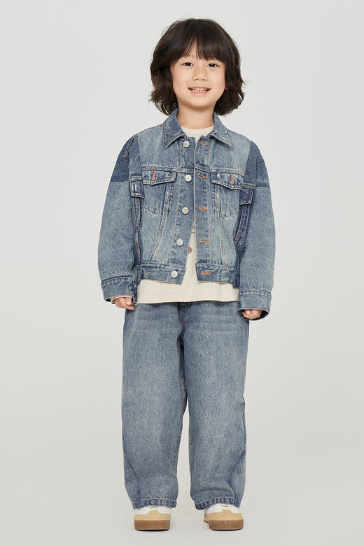 jnby  23年秋款  直筒宽松牛仔长裤 1N8E10250 商品图0