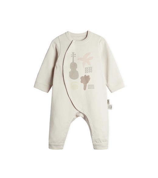 jnby  23年秋款  毛圈布开襟连体衣  YN8F11070 商品图3