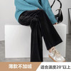 【时尚百搭❗️新款韩版休闲阔腿裤】高腰垂坠感雪尼尔材质，典雅优美，温柔而舒适。奶油女裤春秋百搭裤子女韩版直筒休闲裤高腰垂坠感雪尼尔阔腿裤 商品缩略图4