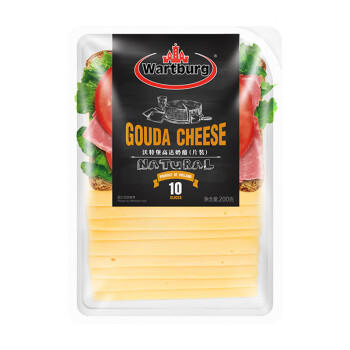 沃特堡（wartburg）荷兰进口 奶酪片 天然原制 芝士片 200g 冷藏 早餐 三明治 零食 商品图0