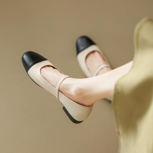 ZHR小香风单鞋女2023新款洋气玛丽珍小皮鞋韩版百搭ins久站不累鞋 商品图4