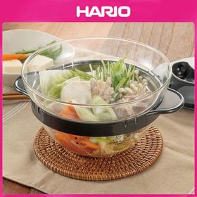 【HARIO】耐热玻璃锅小火锅微波炉专用快速料理单人锅XOY