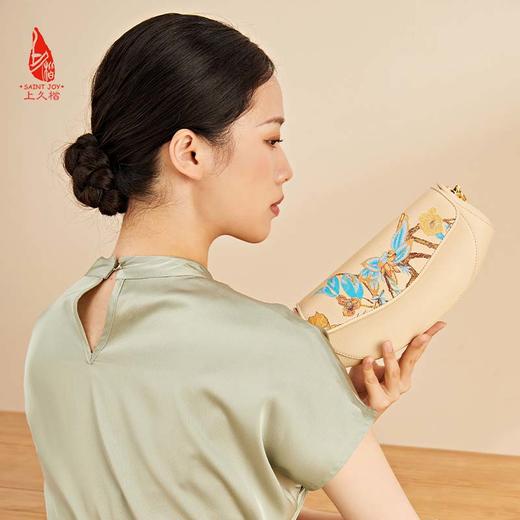 SAINTJOY/上久楷 宋锦斜背包 锦织玉叶 BWS23B0202 商品图7
