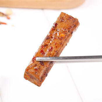 百草味一字豆干麻辣味200g 豆腐干麻辣休闲零食素食小吃解馋饱腹 商品图2
