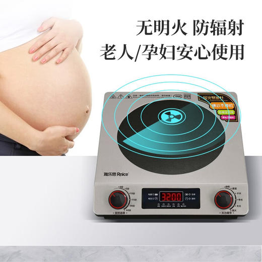雅乐思（Rnice）电磁炉 3200W大功率 旋钮操作  5档火力切换 聚能灶GPC32J 商品图2