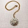 北京仓｜Gigi Paris-Sunbeam 双C logo-白色镶嵌 Vintage纽扣 项链［法国设计师］ 商品缩略图0
