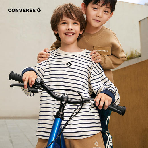 CONVERSE 匡威 秋 大童小童 儿童长袖T恤 CNVN-LK-E078 商品图0