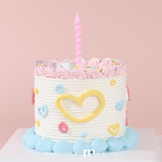 手绘|撞色ins生日蛋糕（蜡烛颜色随机）【B4509】 商品图2