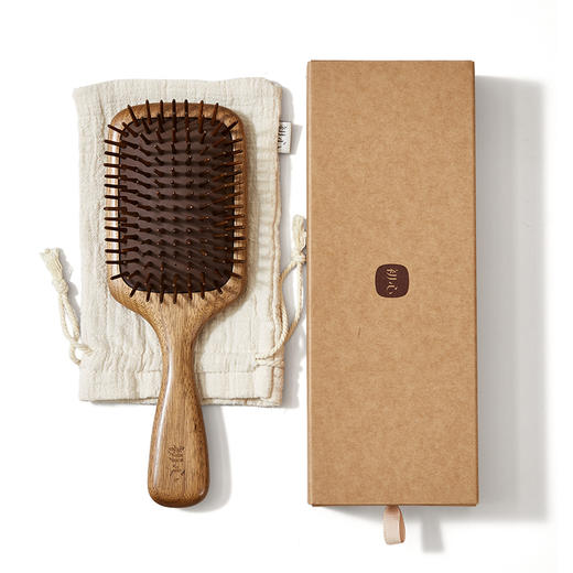 初心| 方形按摩梳楸木小叶相思木气囊梳 商品图4