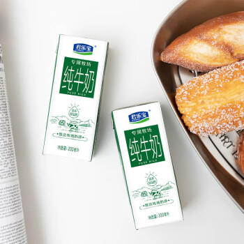 君乐宝专属牧场全脂纯牛奶 200mL*24盒量贩整箱装 营养早餐 家庭分享 商品图3