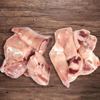 精气神 国产无抗山黑猪猪蹄块800g 冷冻免切猪爪 猪肉生鲜美食烧烤 商品图2