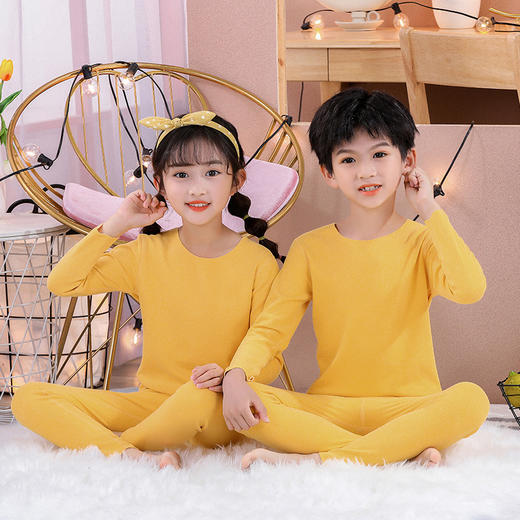 【超暖超舒适！德绒儿童内衣套装】阳光般明媚的春秋天，轻盈舒适，德绒衣服柔软舒适，春秋常备，细节保暖。为孩子呵护柔软肌肤。 商品图5