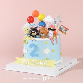 蛋仔派对蛋糕【B4506】