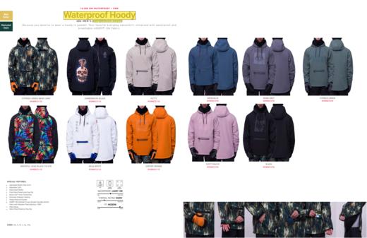 23/24 686雪服WATERPROOF HOODY DM 商品图1