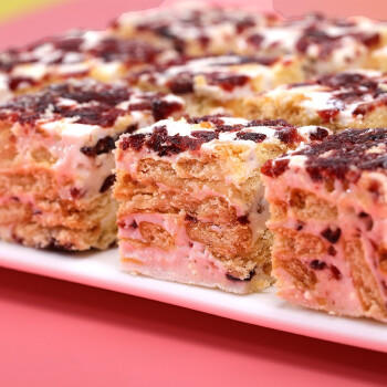 比比赞（BIBIZAN）蔓越莓雪花酥800g/箱办公室小吃饼干蛋糕点心面包休闲零食品量大 商品图4