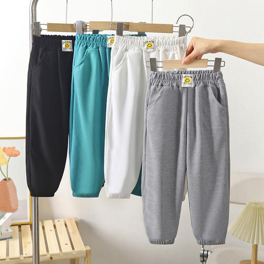 【亲肤细腻❗️新款儿童卫裤运动裤】秋季学生宽松休闲裤，采用科学材料制作，舒适透气，防水防污，保护孩子健康，秋季学生休闲常备长裤 商品图0