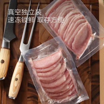 1号会员店（One's Member）有机黑猪里脊片 净重800g 猪柳 烧烤烤肉食材 猪肉生鲜 商品图5