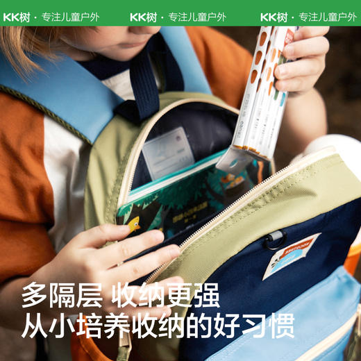 【KK树】莫奈多色双肩包KQ23106幼儿园书包学生一年级减负护脊儿童超轻小背包 商品图2