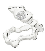 R-BLANK IN BLANK DB130301 不规则环绕戒指 【透明宝石】